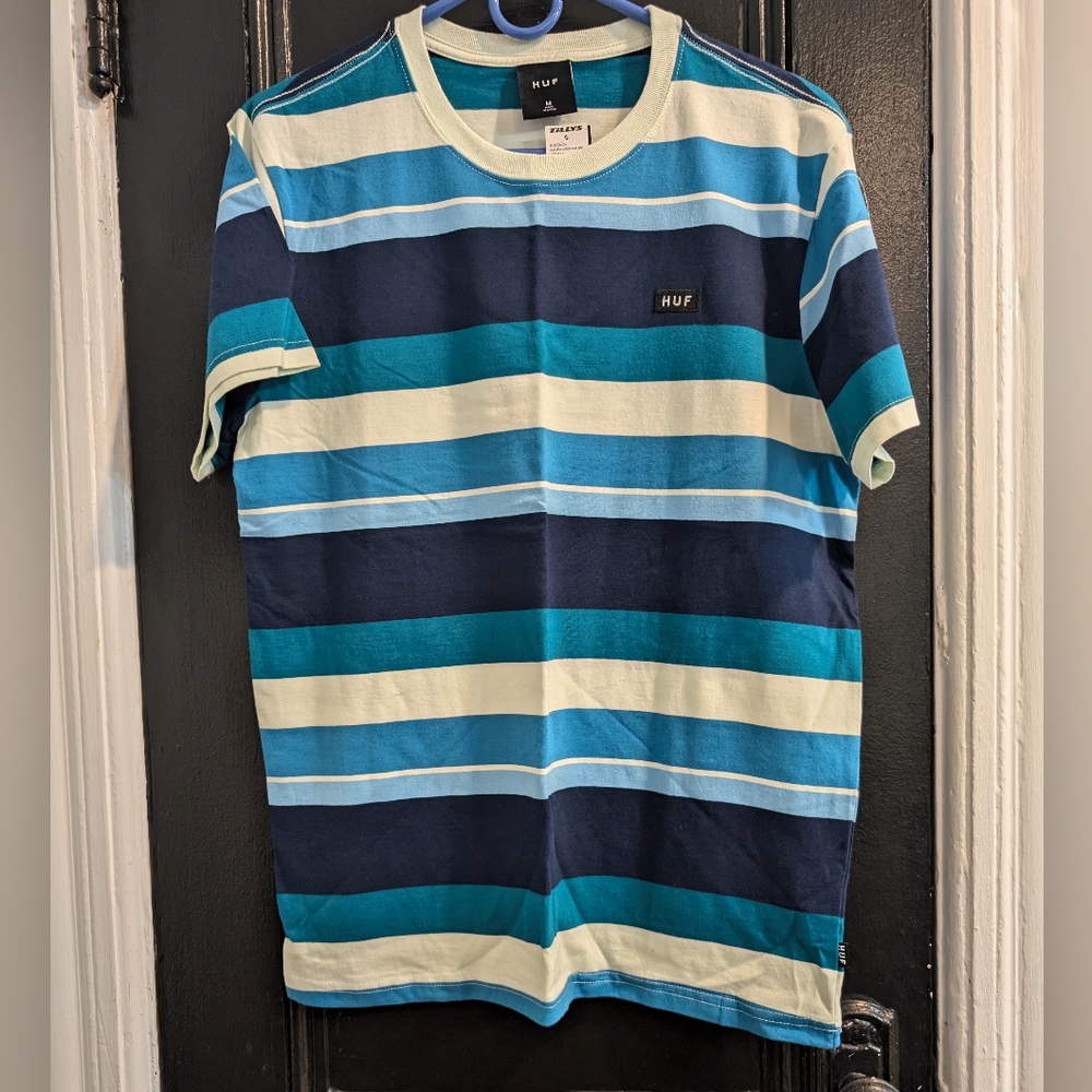 HUF Striped Tee Shirt Men's BNWT